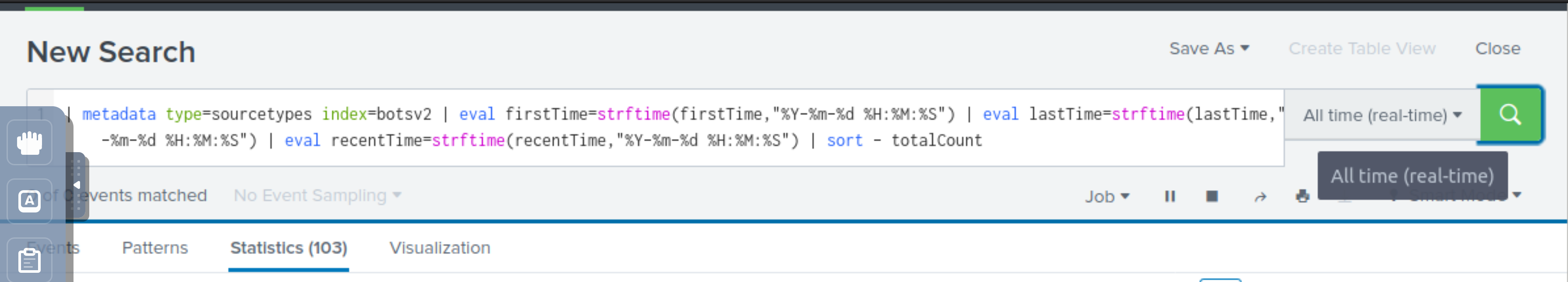 Splunk Metadata